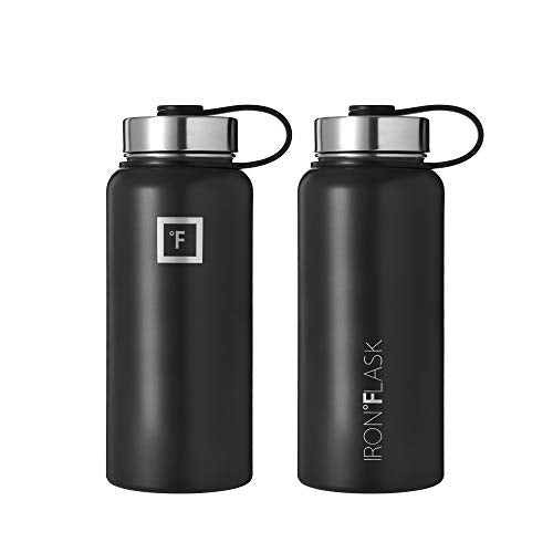 Iron Flask Sports Water Bottle - 32 Oz, 3 Lids (Straw Lid)