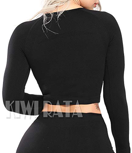 Women Seamless Long Sleeve Crop Top
