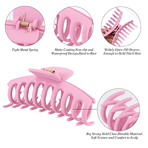 12 Pack Large Hair Claw Clips