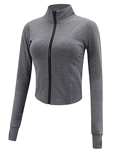 Women's Athletic Full Zip Lightweight Workout Jacket