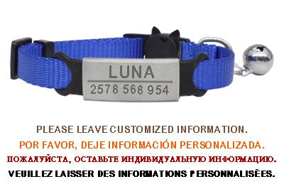 Personalized ID Free Engraving Cat Collar